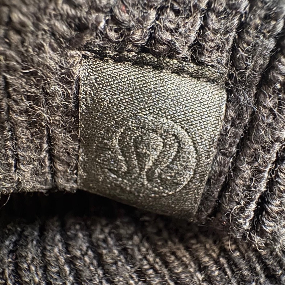 LULULEMON Blk Merino Wool Blend Ribbed Knit Button Front Cardigan Sweater Wmn S - Picture 7 of 9